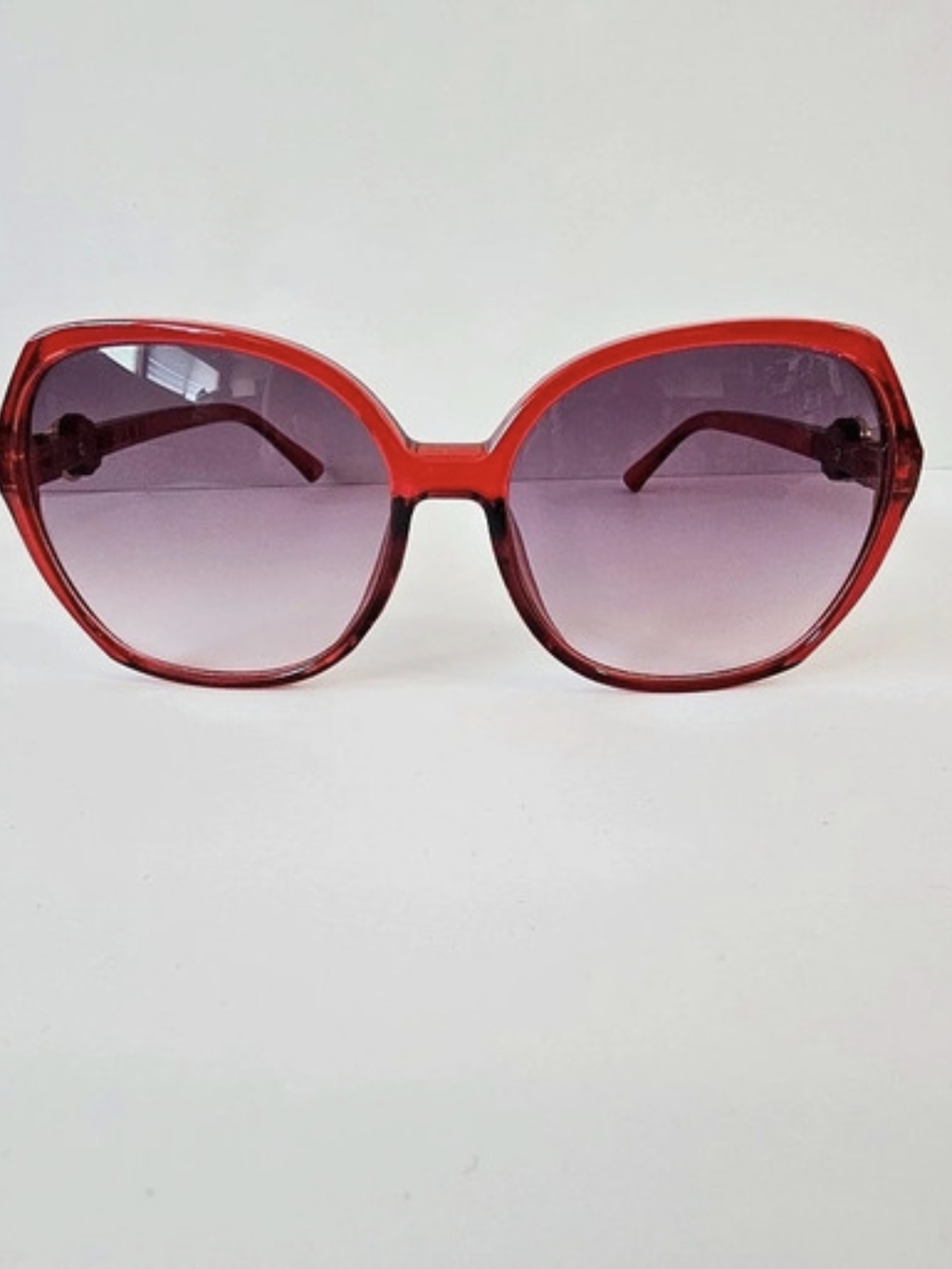 Red Oversized Sunglasses Like New